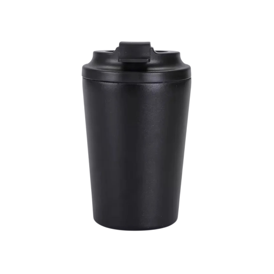 كوب قهوة ستيل ملون قابل للنحت والتعديل مجاناً  اسود