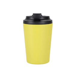 كوب قهوة ستيل ملون قابل للنحت والتعديل مجاناً  اصفر   