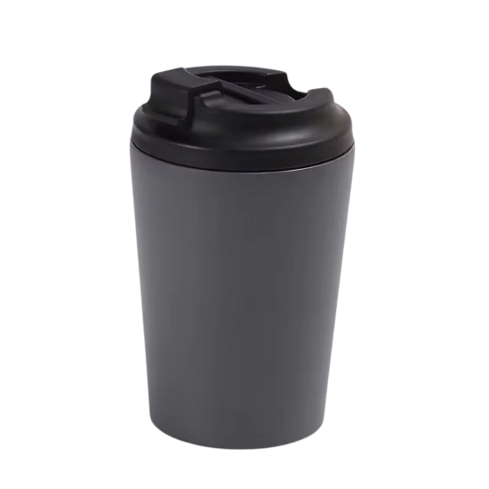 كوب قهوة ستيل ملون قابل للنحت والتعديل مجاناً رمادي