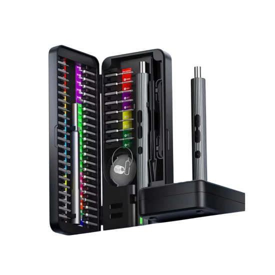 مجموعة مفكات الكترونية + مفك يدوي 58 قطعة