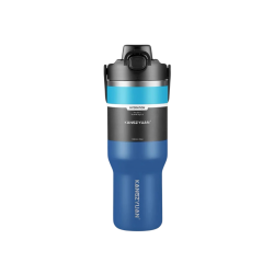 مق ترمس بارد حار 1000ML مقاوم للصداء من KANGZYUAN ازرق 