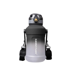 مق ترمس للماء والمشروبات البارده 1500ML من KANGZYUAN ابيض-اسود