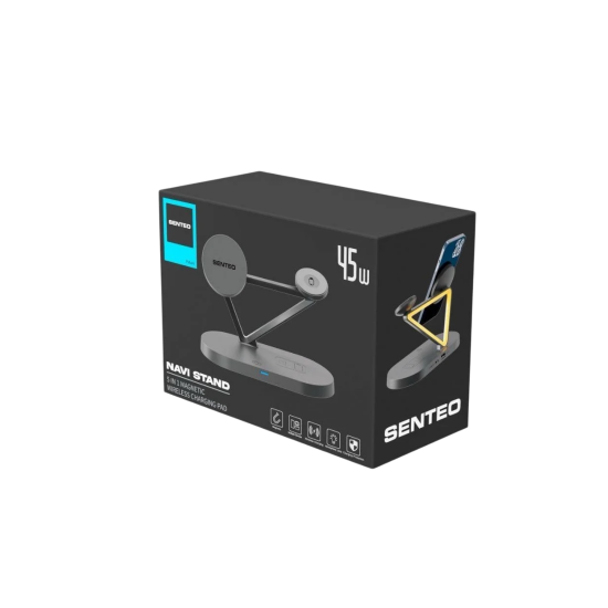 منصة شحن لاسلكي قوة 5IN1 45W من SENTEO