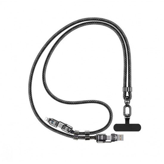 تعليقة رقبة + سلك شاحن شامل بقوة 240W من ريماكس