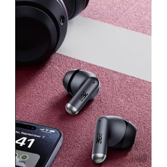 سماعة ديمو برو اللاسلكية - اصغر سماعة.. أخف وزناً .. أقوى أداء  اسود - تيتانيوم