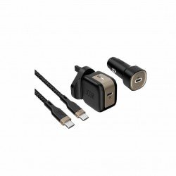 بكج شواحن 3 في 1 شاحن جداري+ فيس سياره وسلك تايب سي قوة 30W من جودا 