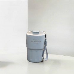 كوب حراري محمول سماوي بغطاء شفاف - SITARAYURI