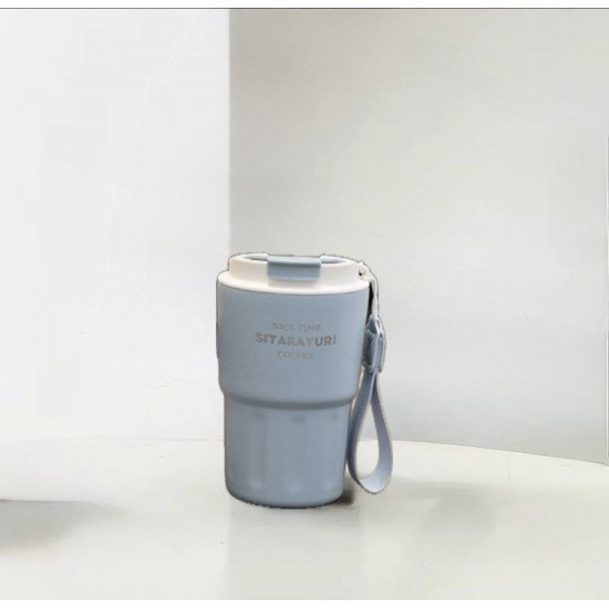 كوب حراري محمول سماوي بغطاء شفاف - SITARAYURI