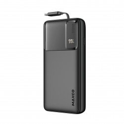 بور بانك شحن سريع  20 الف امبير بقوة 65W من MAXCO - اسود  بور بانك شحن سريع  20 الف امبير بقوة 65W من MAXCO - اسود