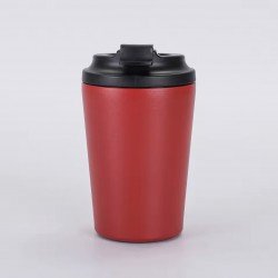كوب قهوة ستيل ملون قابل للنحت والتعديل مجاناً  احمر    