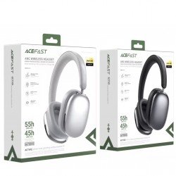 سماعة اسي فاست لاسلكيه خاصية الغاء الضوضاء 30 ديسيبل، اسود-ابيض  سماعة اسي فاست لاسلكيه خاصية الغاء الضوضاء 30 ديسيبل، اسود-ابيض