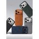 كفر ايفون 17 برو ماكس  alcantara Leather من A-CASE عودي