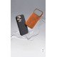 كفر ايفون 17 برو ماكس  alcantara Leather من A-CASE عودي