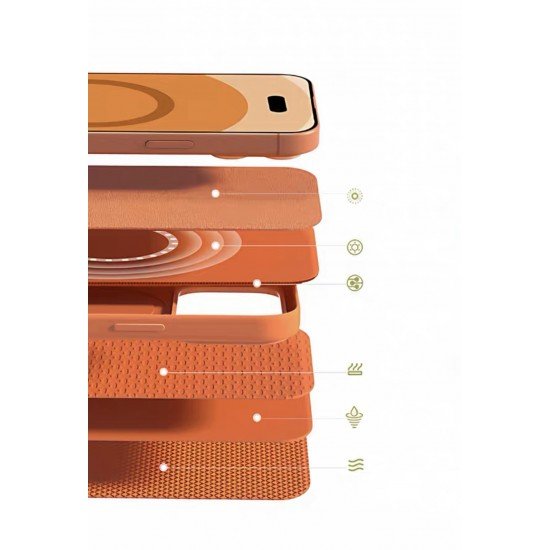 كفر ايفون 17 سيلكون من LE PRIUS اورنج