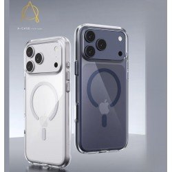 كفر ايفون 17 شفاف ضمان سنه على تغير اللون من A-case