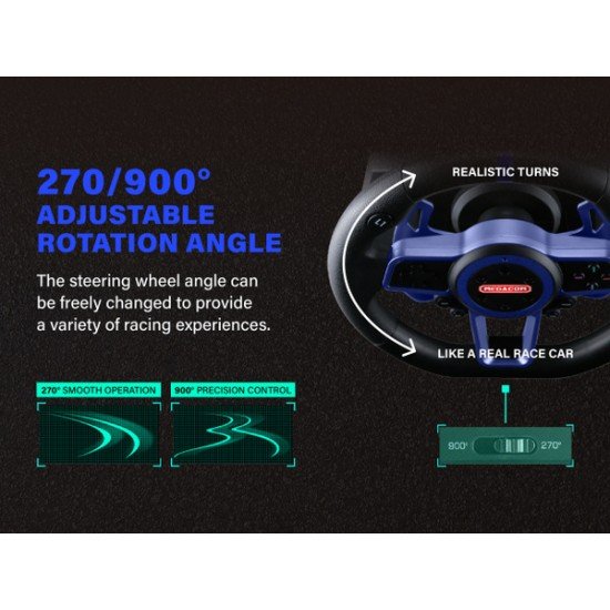 محاكاة عجلة القيادة سباق  3 دواسات ناقل حركة 6 سرعات P4-P5 من MEGACOM
