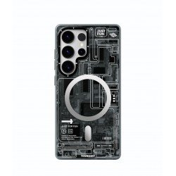 كفر YOUNGKIT S24/S25 ULTRA بتصميم عصري اسود