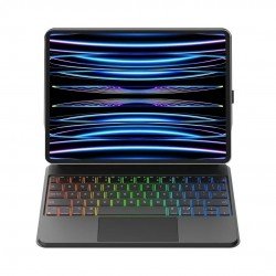 ماجك كيبورد بدون اتصال بلوتوث يدعم اللغة العربية  ايباد برو  12.9+ استكر انانك مجانا