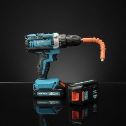 DUNLANDI - مجموعة دريل لاسلكي 48 فولت بقوة 700 واط بطاريتان ليثيوم 