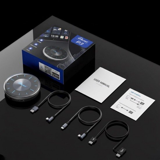 اوتوكاست - مشغل Carplay p3 بسعة 128GB ذاكره عشوائيه رام 8GB من Ottocast