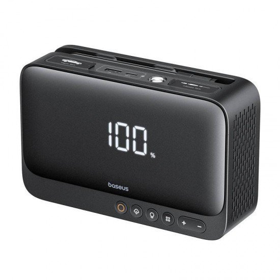 مشغل سياره  بيسوس  4 في 1 شحن الجولات- ومنفاخ هواء- مشغل سيارة - اضاءة