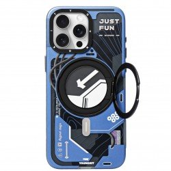 كفر JUST FUN ايفون 16-15 برو ماكس من YOUNGKIT ازرق