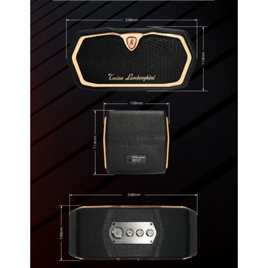 سبيكر TONINO LAMBORGHINI اصفر- اسود