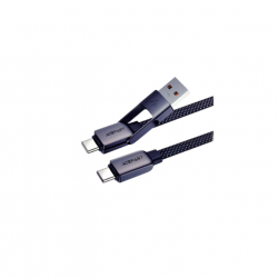 سلك  USB + USB-C  Acefast متعدد 60W طول 120CM  سلك  USB + USB-C  Acefast متعدد 60W طول 120CM