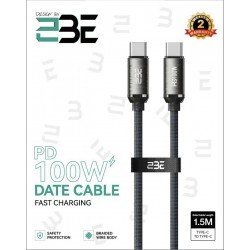 سلك شاحن توبي 1.5m تايب سي بقوة 100w