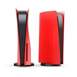 غطاء بلاستيشن 5 لون احمر 