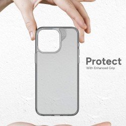 كفر زاج رمادي شفاف آيفون 15