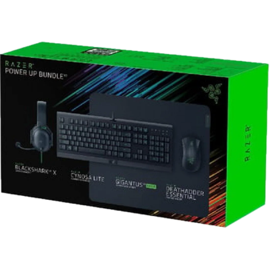 POWER UP V2 RAZER لوحة مفاتيح +سماعة راس + ماوس من رايزر