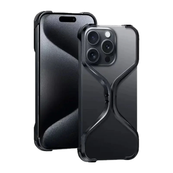 إطار  بتصميم عصري اسود  ايفون 16