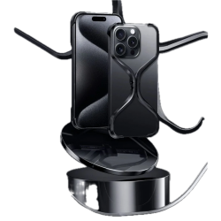 إطار  بتصميم عصري اسود  ايفون 16