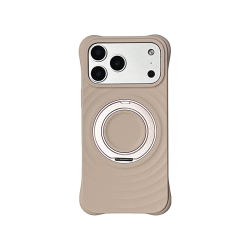 KVZV - كفر ايفون 17 سيلكون بتصميم عصري وردي 