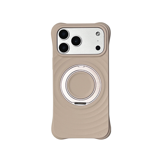 KVZV - كفر ايفون 17 سيلكون بتصميم عصري وردي