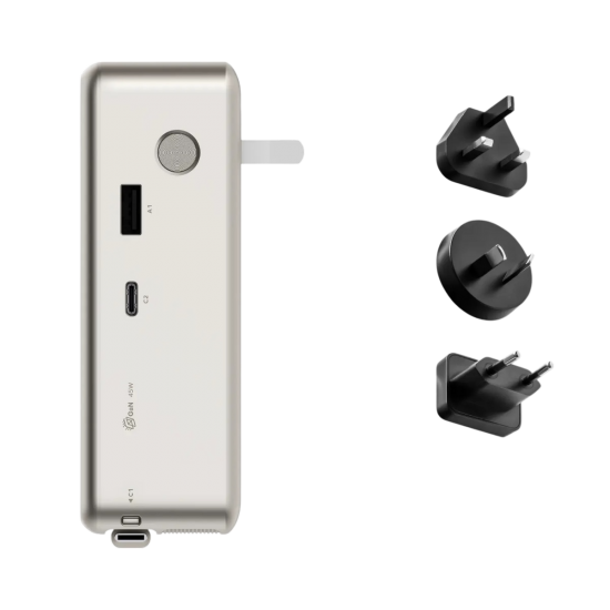 MOMAX - فيش 3 في 1 +بور بانك 10000mAh بقوة 45w