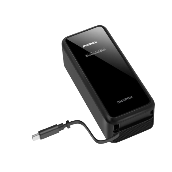 MOMAX - فيش 3 في 1 +بور بانك 10000mAh بقوة 45w