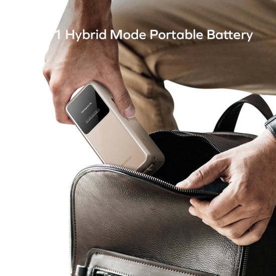 MOMAX - فيش 3 في 1 +بور بانك 10000mAh بقوة 45w