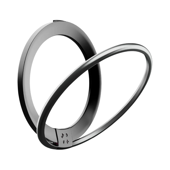 MOMAX - مسكة HOOP ماج سيف اسود- تيتانيوم صحراوي