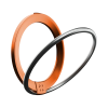 MOMAX - مسكة HOOP ماج سيف اسود- تيتانيوم صحراوي 