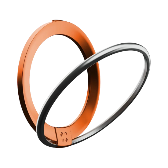 MOMAX - مسكة HOOP ماج سيف اسود- تيتانيوم صحراوي