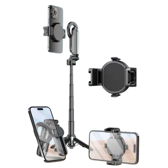 REMAX - قاعدة + عصاء سيلفي مغناطيسيه صغيره محمولة من ريماكس P80C مع تحكم عن بعد