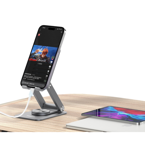 RESSI - استاند مكتبي اللمنيوم دوران 360ْ