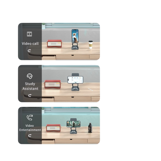 RESSI - استاند مكتبي اللمنيوم دوران 360ْ