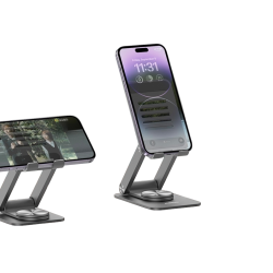 RESSI - استاند مكتبي اللمنيوم دوران 360ْ