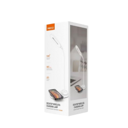 RESSI - اضاءة مكتبيه مع شاحن لاسلكي بقوة 15W