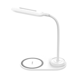 RESSI - اضاءة مكتبيه مع شاحن لاسلكي بقوة 15W