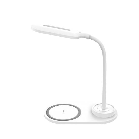 RESSI - اضاءة مكتبيه مع شاحن لاسلكي بقوة 15W