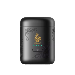 Bukhoon - مبخرة كهربائية صغيرة للسيارة والمنزل اسود 